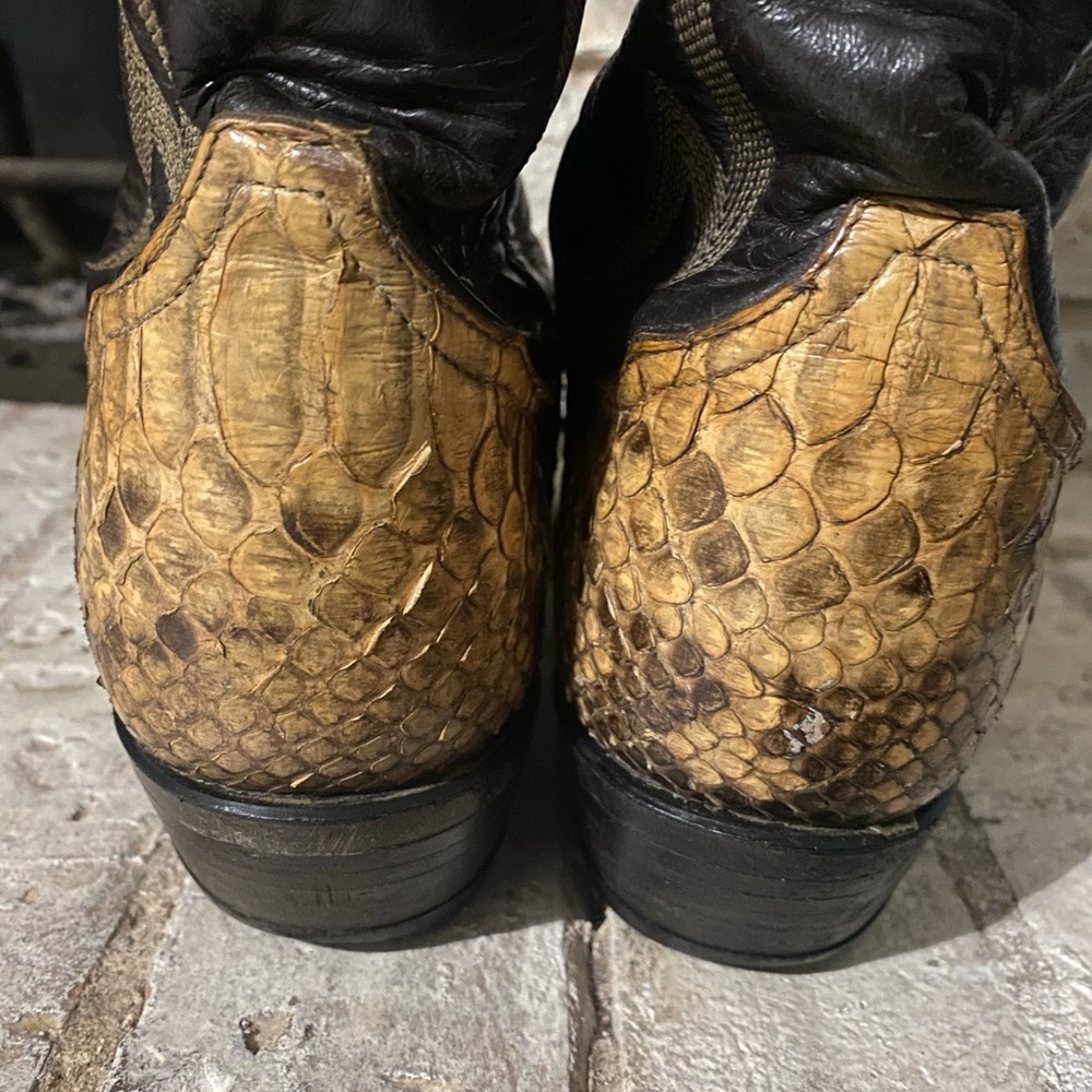 Tony Lama Python Boots Size 9d - image 4
